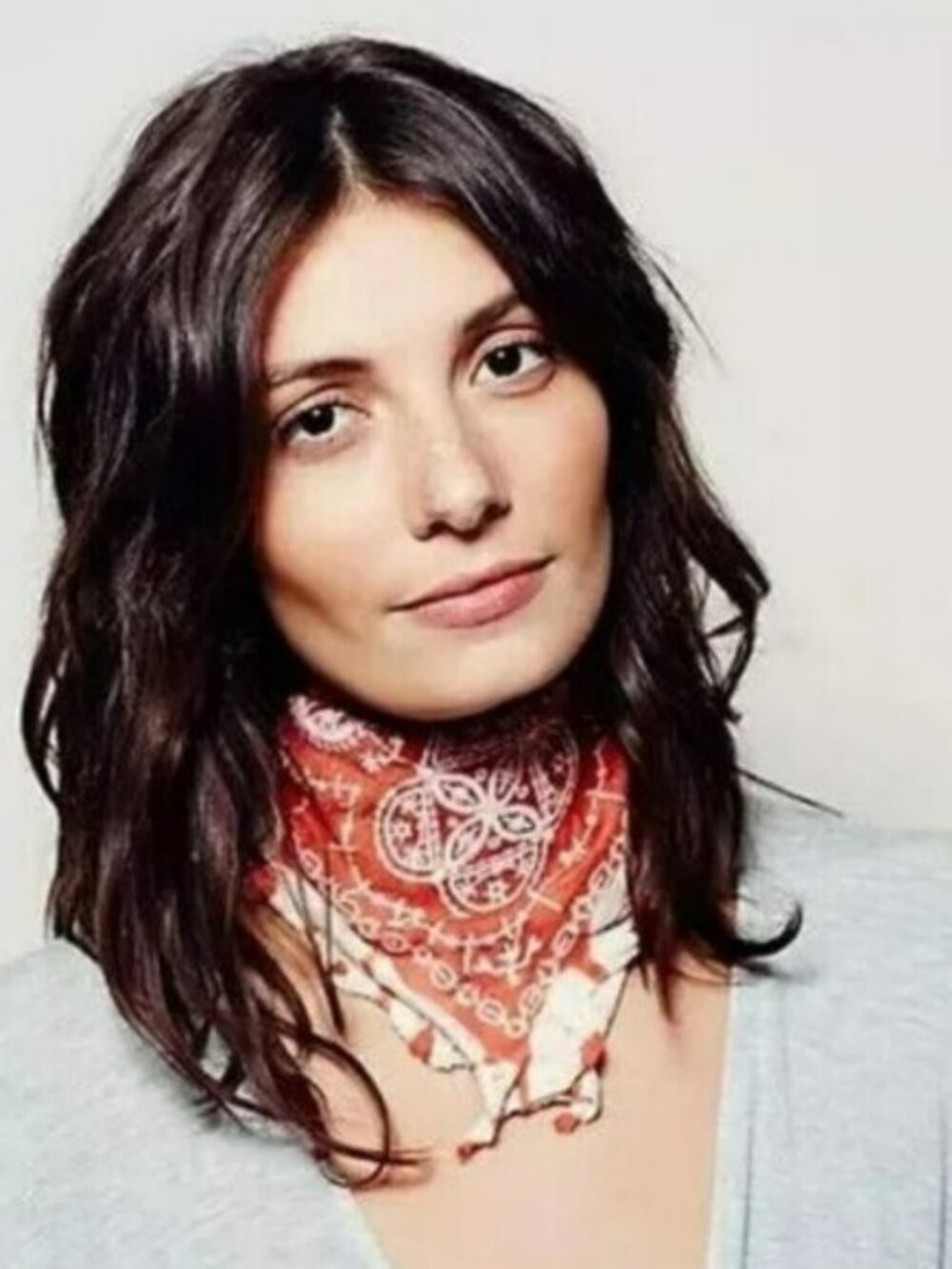 Free People HEIRLOOM Bandana Embroidered Scarf NWT